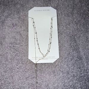 NWT 8 Other Reasons Silver MultiStrand Necklace